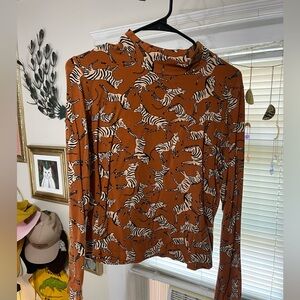 Anthropologie Zebra Shirt
